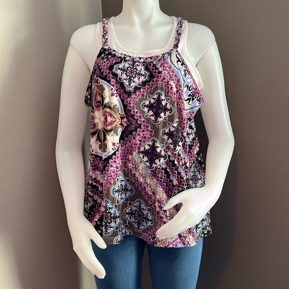 Faded Glory 1X (16W) Racerback Tank
